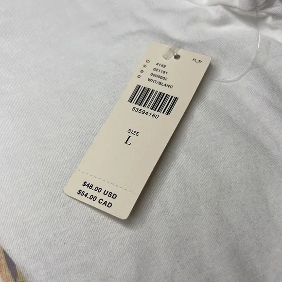 ☮️ ANTHROPOLOGIE Peace Short Sleeve Tee ☮️ - Picture 4 of 5